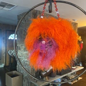 NWOT- custom made Tibetan lamb purse